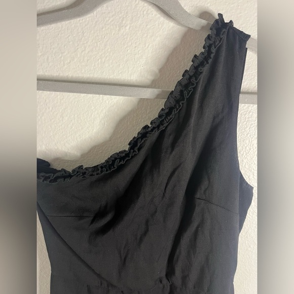 Blue Rain Women’s Black Asymmetrical One-Shoulder Cocktail Dress - Picture 2 of 5